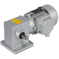 Schnecken-Stirnradgetriebemotor SRM 120 Watt 230/400V 50Hz IE2 i=21:1 Abtriebsdrehzahl ca. 131 /min Md2=6,8Nm (Betriebsanleitung im Internet unter www.maedler.de im Bereich Downloads), Produktphoto