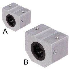 Linearkugellagereinheit KG-1 ISO-Reihe 1 Premium mit Deckscheiben für Wellendurchmesser 14mm rostfrei, Produktphoto