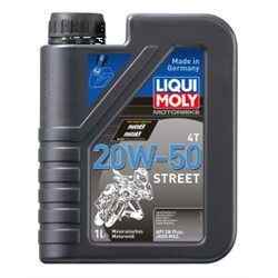 LIQUI MOLY Motorbike 4T 20W-50 Street 4l Verpackungseinheit = 4 Stück (Das aktuelle Sicherheitsdatenblatt finden Sie im Internet unter www.maedler.de in der Produktkategorie), Produktphoto