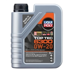 LIQUI MOLY Top Tec 6300 0W-20 1l 21210 Verpackungseinheit = 6 Stück (Das aktuelle Sicherheitsdatenblatt finden Sie im Internet unter www.maedler.de in der Produktkategorie), Produktphoto