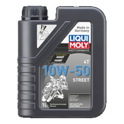 LIQUI MOLY Motorbike 4T 10W-50 Street 4l Verpackungseinheit = 4 Stück (Das aktuelle Sicherheitsdatenblatt finden Sie im Internet unter www.maedler.de in der Produktkategorie), Produktphoto