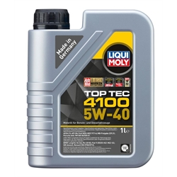 LIQUI MOLY Top Tec 4100 5W-40 1l 3700 Verpackungseinheit = 6 Stück (Das aktuelle Sicherheitsdatenblatt finden Sie im Internet unter www.maedler.de in der Produktkategorie), Produktphoto