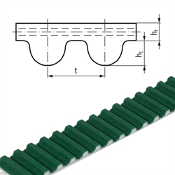 PU-Zahnriemen Profil HTD 14M Breite 55mm Meterware 14M-55 PAZ = Polyamidgewebe auf der Zahnseite , Produktphoto