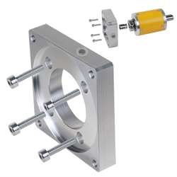 Motor-Adaption MPS Größe 80 Außen 90 x 90 x 33mm Lochkreis-Ø 100mm M6 Zentrier-Ø 80mm, Produktphoto