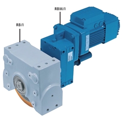 Getriebemotor RBM/I für Radblock RB/I Größe 250 Motortyp 80A8/2 400V 50Hz Wellendurchmesser 45mm Übersetzung 55,7:1 , Produktphoto