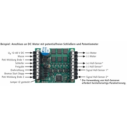 Motorcontroller / Regelgerät SFRG 06 für Gleichstromantriebe mit und ohne Bürsten, Technische Zeichnung