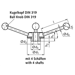 Schaltkreuze 2130 St, Technische Zeichnung