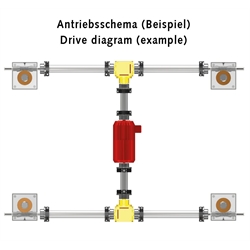 Spindelhubgetriebe NPK Baugröße 2 Ausführung C Basishubgetriebe ohne Spindel für Spindel KGT 20x5 (Betriebsanleitung im Internet unter www.maedler.de im Bereich Downloads), Produktphoto