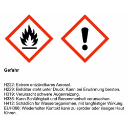 MÄDLER® PTFE-Spray, Technische Zeichnung