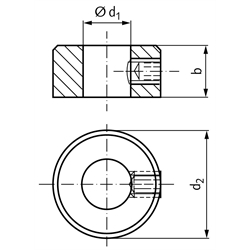 1 Stellringe DIN 705 Aus Stahl - Perfekt Für Maschinenbau Und Reparaturen