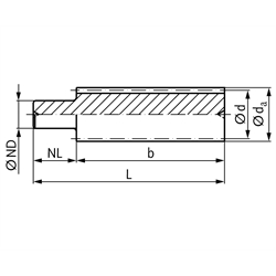 Stirnverzahnte Welle aus Stahl mit einseitigem Nabenansatz Modul 2 13 Zähne Verzahnungslänge 200mm Gesamtlänge 250mm Außendurchmesser 30mm , Technische Zeichnung